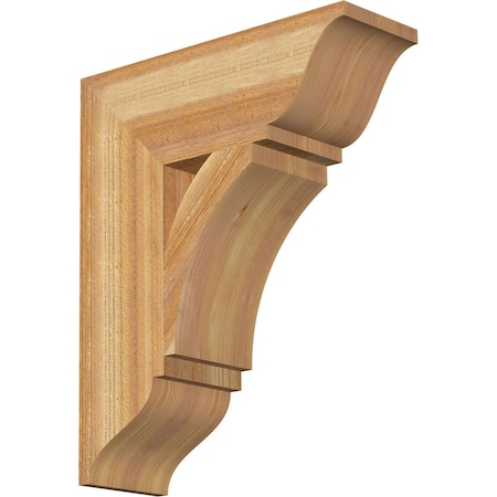 Thorton Traditional Rough Sawn Bracket, Western Red Cedar, 6"W x 18"D x 22"H